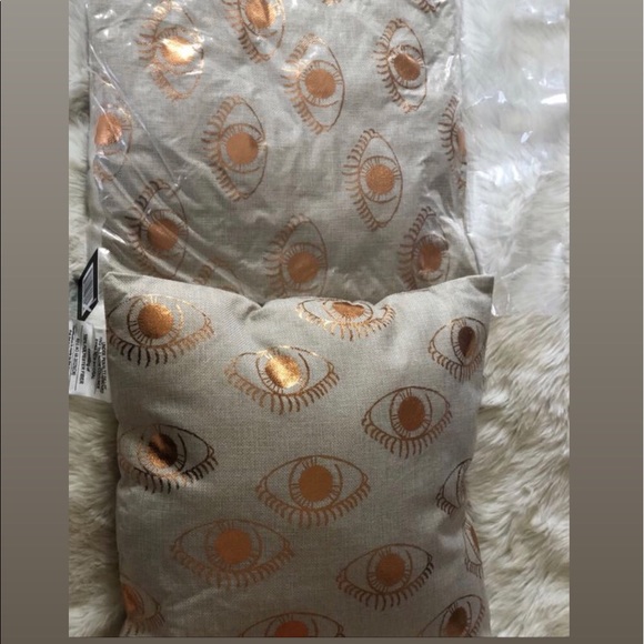 Brand new evil eye rose gold deco pillows - Picture 4 of 4